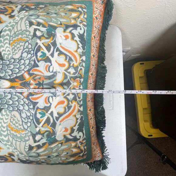 William Morris London Home Duck Fill Pillow Linen Peacock Fring Williams Sonoma - Picture 7 of 7